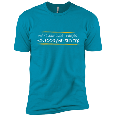 T-Shirts Turquoise / X-Small Reviewing Code For Food And Shelter Men's Premium T-Shirt