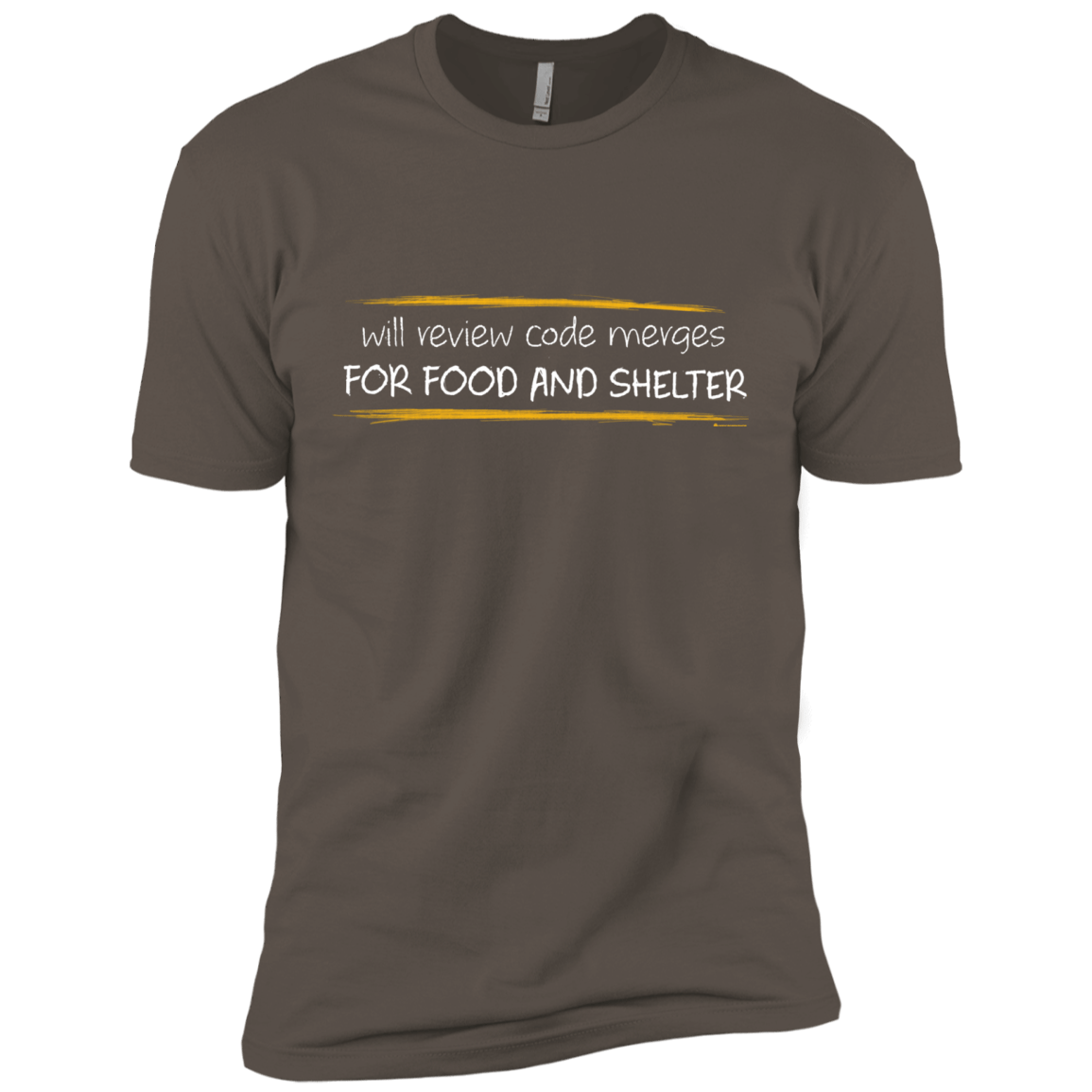 T-Shirts Warm Grey / X-Small Reviewing Code For Food And Shelter Men's Premium T-Shirt