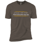 T-Shirts Warm Grey / X-Small Reviewing Code For Food And Shelter Men's Premium T-Shirt