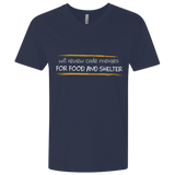 T-Shirts Midnight Navy / X-Small Reviewing Code For Food And Shelter Men's Premium V-Neck
