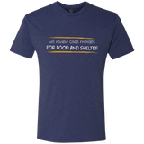 T-Shirts Vintage Navy / Small Reviewing Code For Food And Shelter Men's Triblend T-Shirt