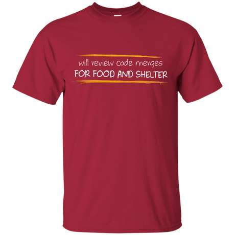 T-Shirts Cardinal / Small Reviewing Code For Food And Shelter T-Shirt