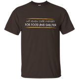 T-Shirts Dark Chocolate / Small Reviewing Code For Food And Shelter T-Shirt