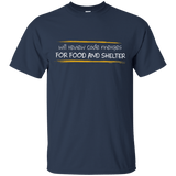 T-Shirts Navy / Small Reviewing Code For Food And Shelter T-Shirt