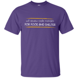 T-Shirts Purple / Small Reviewing Code For Food And Shelter T-Shirt