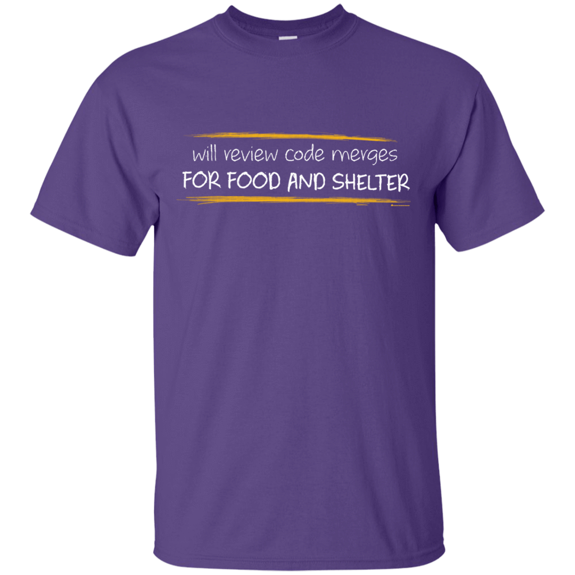 T-Shirts Purple / Small Reviewing Code For Food And Shelter T-Shirt