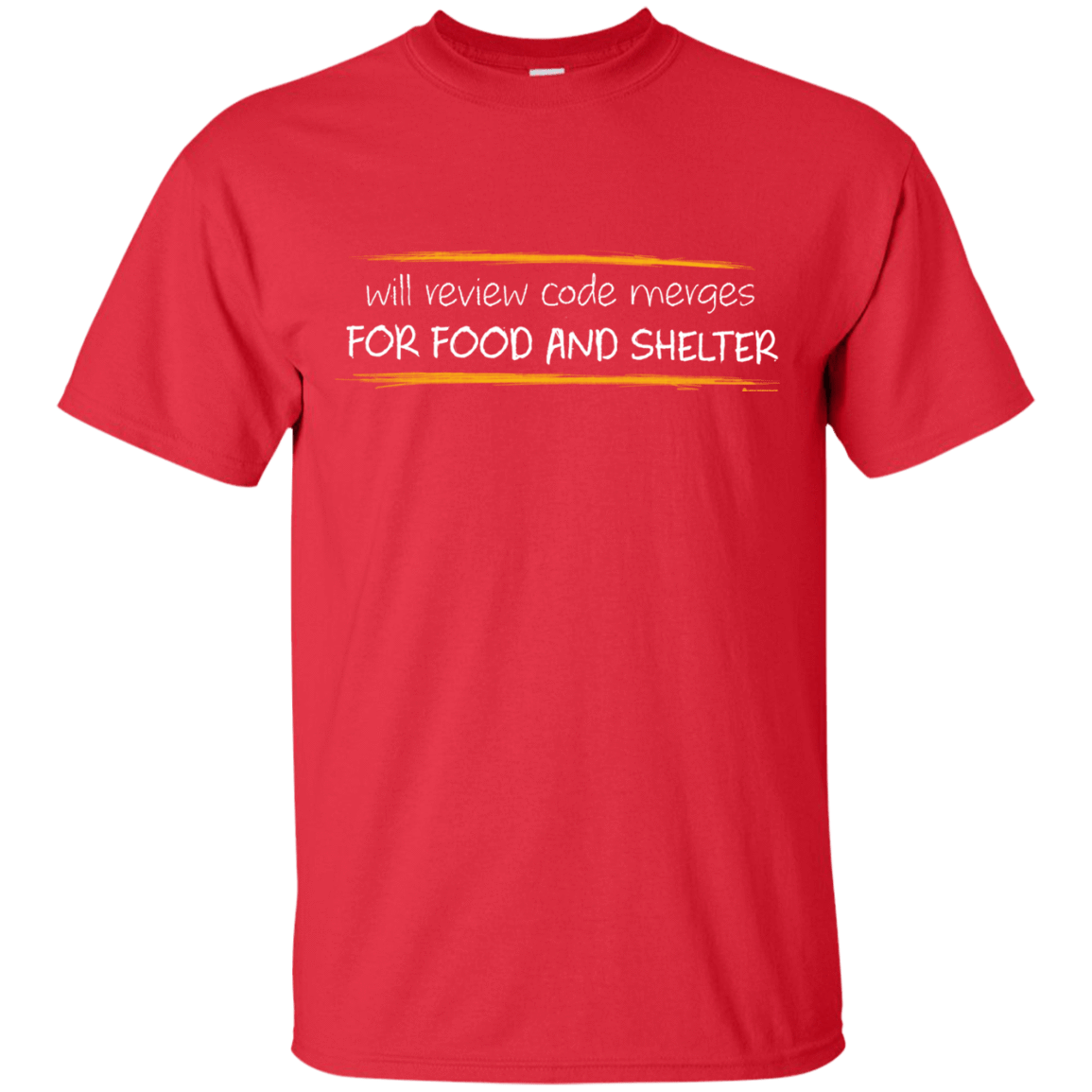 T-Shirts Red / Small Reviewing Code For Food And Shelter T-Shirt