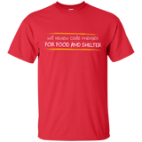 T-Shirts Red / Small Reviewing Code For Food And Shelter T-Shirt