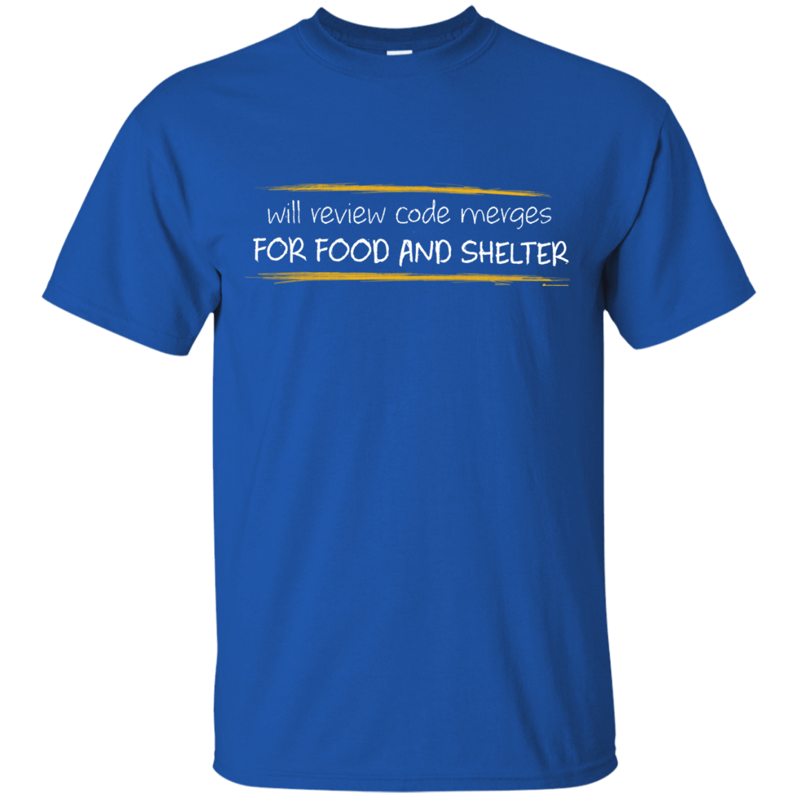 T-Shirts Royal / Small Reviewing Code For Food And Shelter T-Shirt