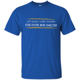 T-Shirts Royal / Small Reviewing Code For Food And Shelter T-Shirt