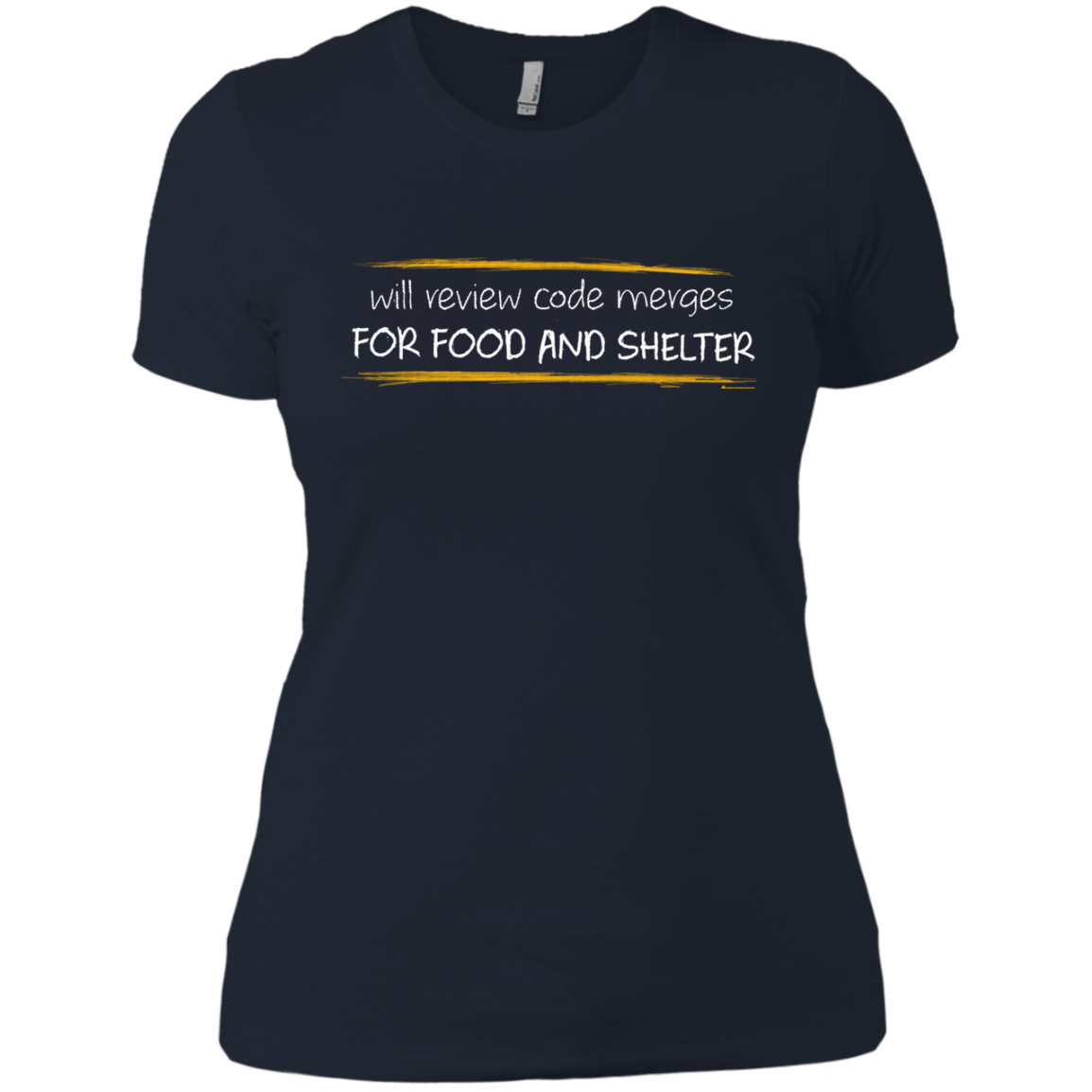 T-Shirts Midnight Navy / X-Small Reviewing Code For Food And Shelter Women's Premium T-Shirt