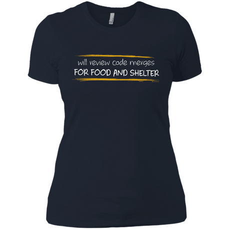 T-Shirts Midnight Navy / X-Small Reviewing Code For Food And Shelter Women's Premium T-Shirt