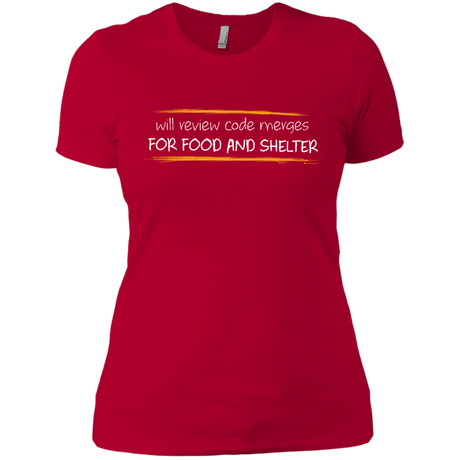 T-Shirts Red / X-Small Reviewing Code For Food And Shelter Women's Premium T-Shirt