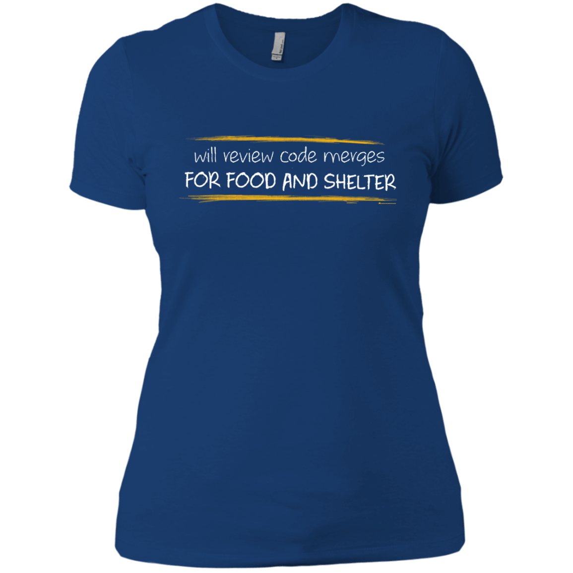 T-Shirts Royal / X-Small Reviewing Code For Food And Shelter Women's Premium T-Shirt