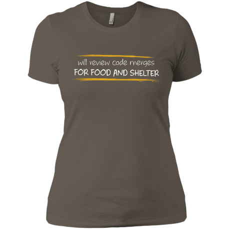 T-Shirts Warm Grey / X-Small Reviewing Code For Food And Shelter Women's Premium T-Shirt