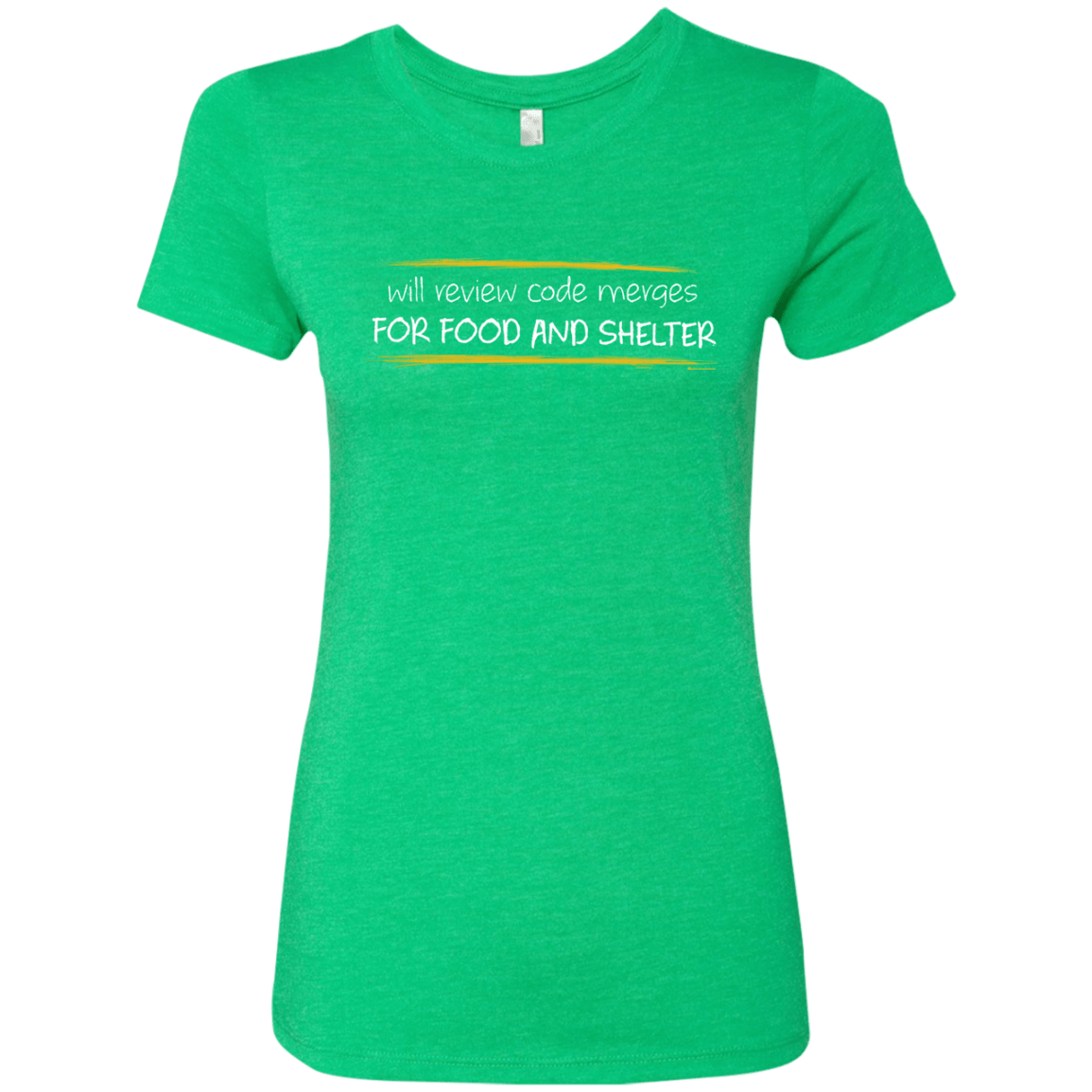 T-Shirts Envy / Small Reviewing Code For Food And Shelter Women's Triblend T-Shirt