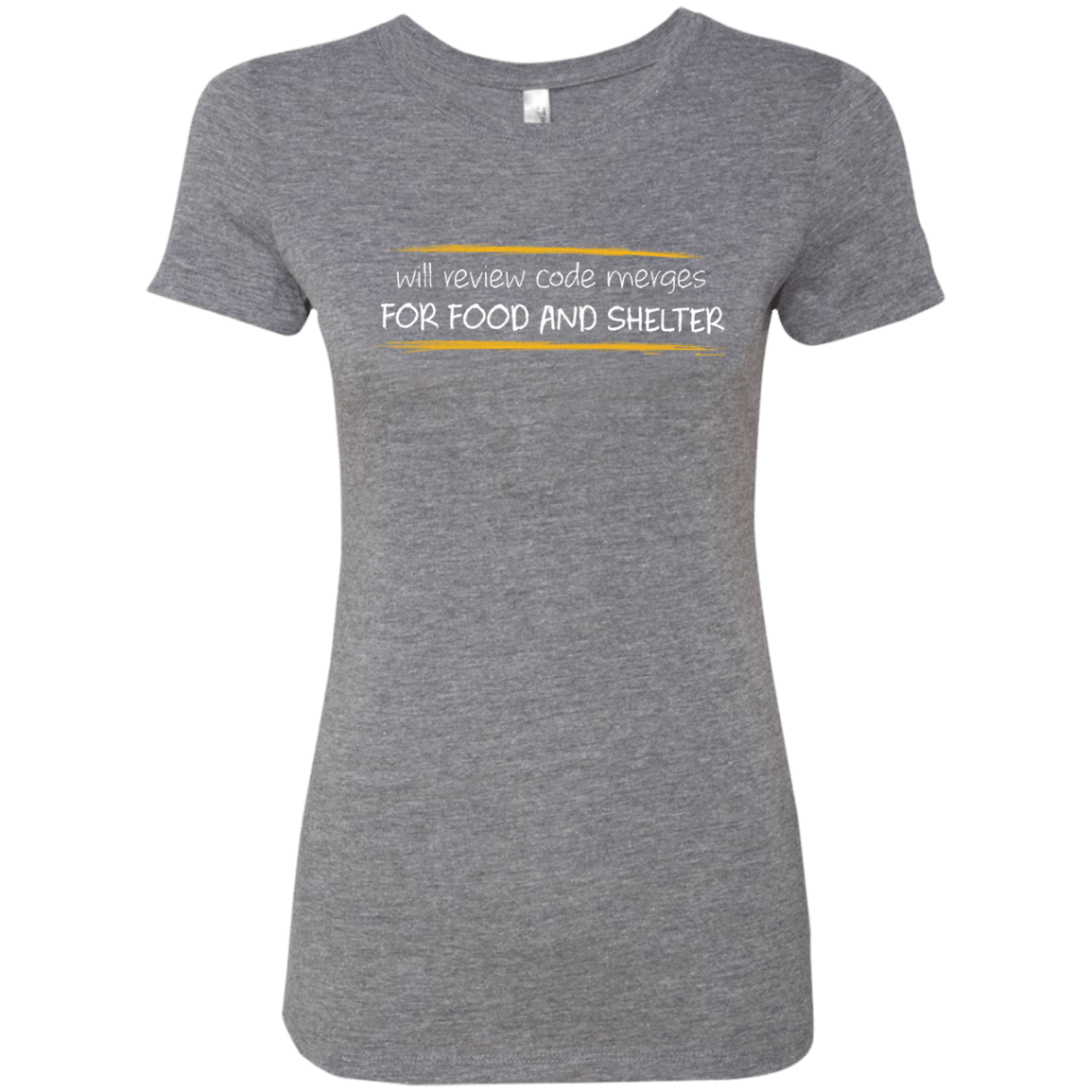 T-Shirts Premium Heather / Small Reviewing Code For Food And Shelter Women's Triblend T-Shirt