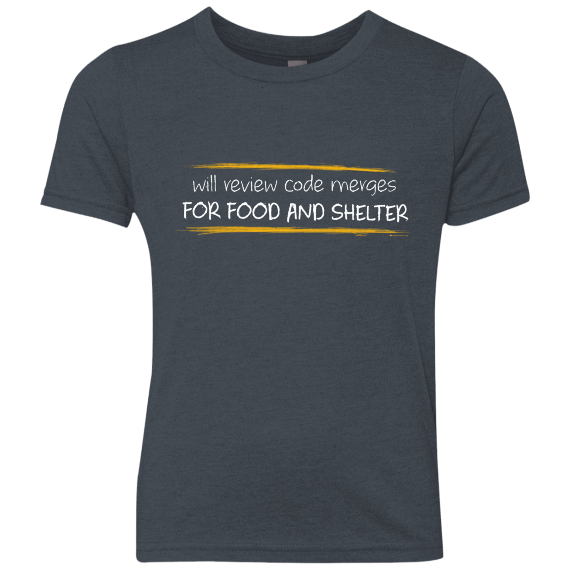 T-Shirts Vintage Navy / YXS Reviewing Code For Food And Shelter Youth Triblend T-Shirt