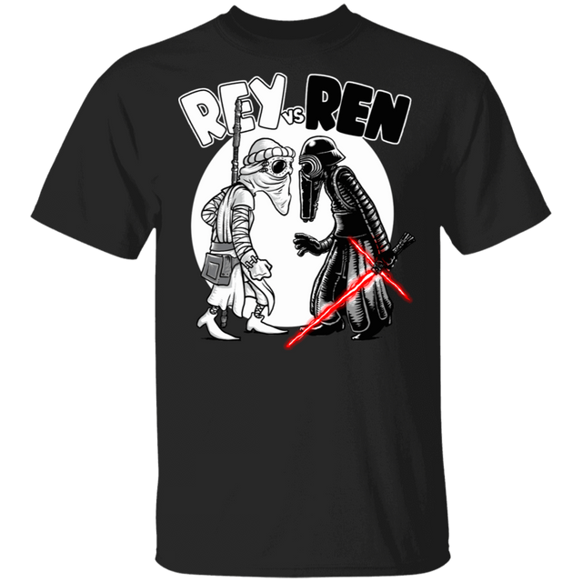 T-Shirts Black / S Rey vs Ren T-Shirt