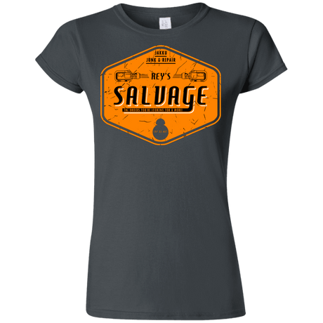 T-Shirts Charcoal / S Reys Salvage Junior Slimmer-Fit T-Shirt