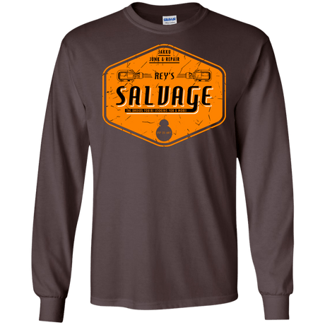 T-Shirts Dark Chocolate / S Reys Salvage Men's Long Sleeve T-Shirt