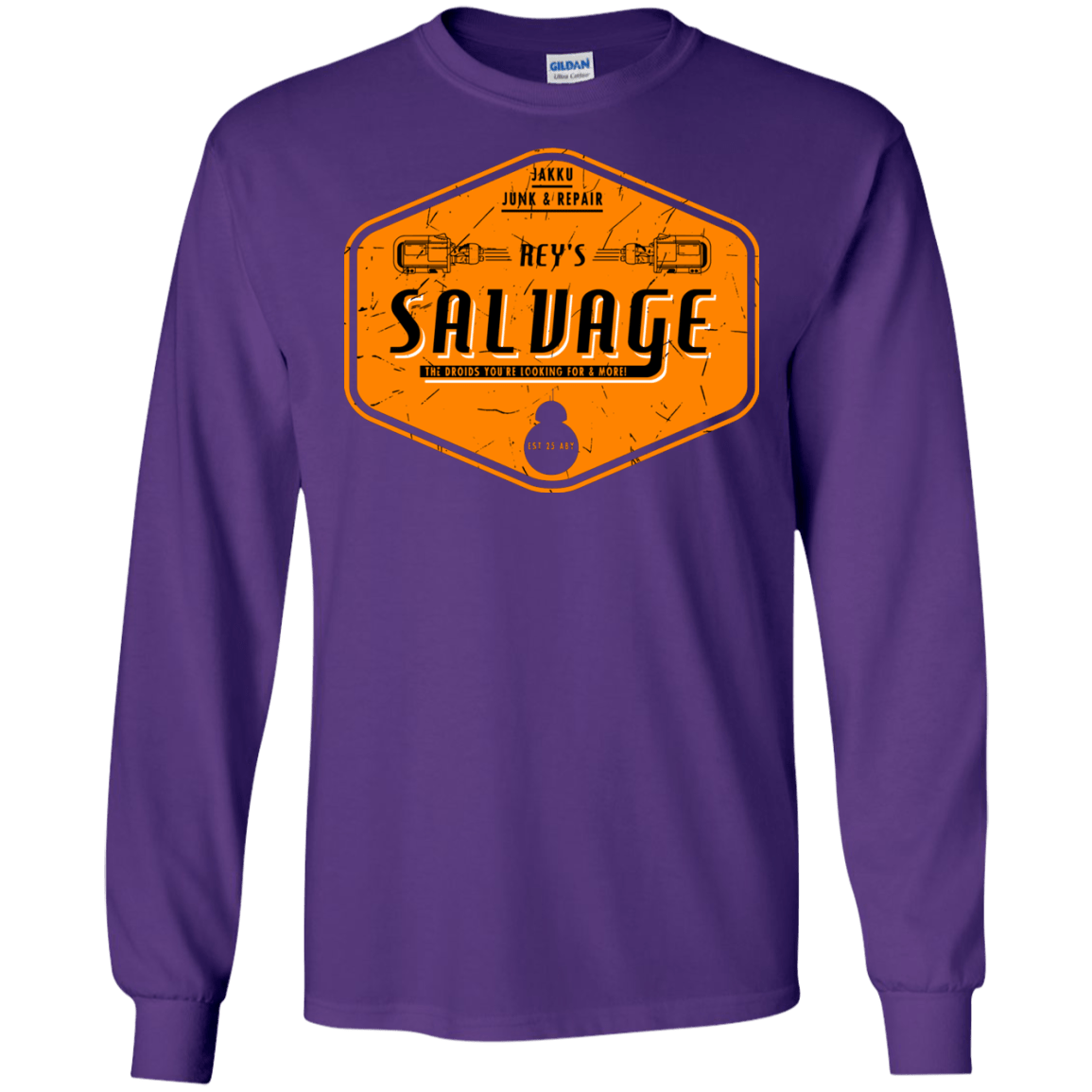 T-Shirts Purple / S Reys Salvage Men's Long Sleeve T-Shirt