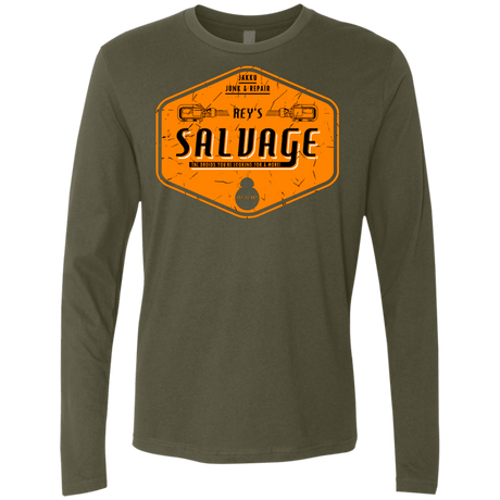 T-Shirts Military Green / S Reys Salvage Men's Premium Long Sleeve