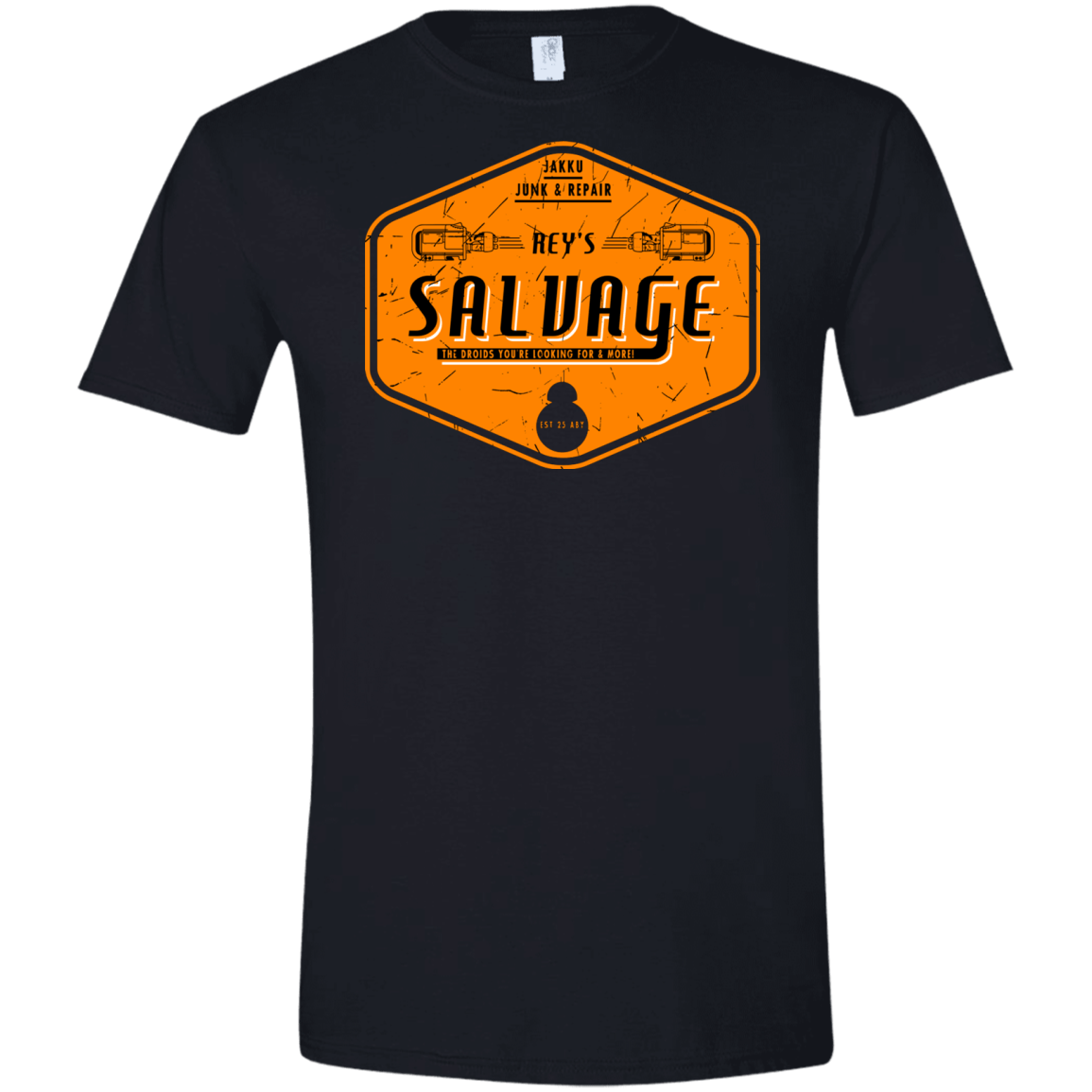 T-Shirts Black / X-Small Reys Salvage Men's Semi-Fitted Softstyle