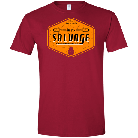 T-Shirts Cardinal Red / S Reys Salvage Men's Semi-Fitted Softstyle