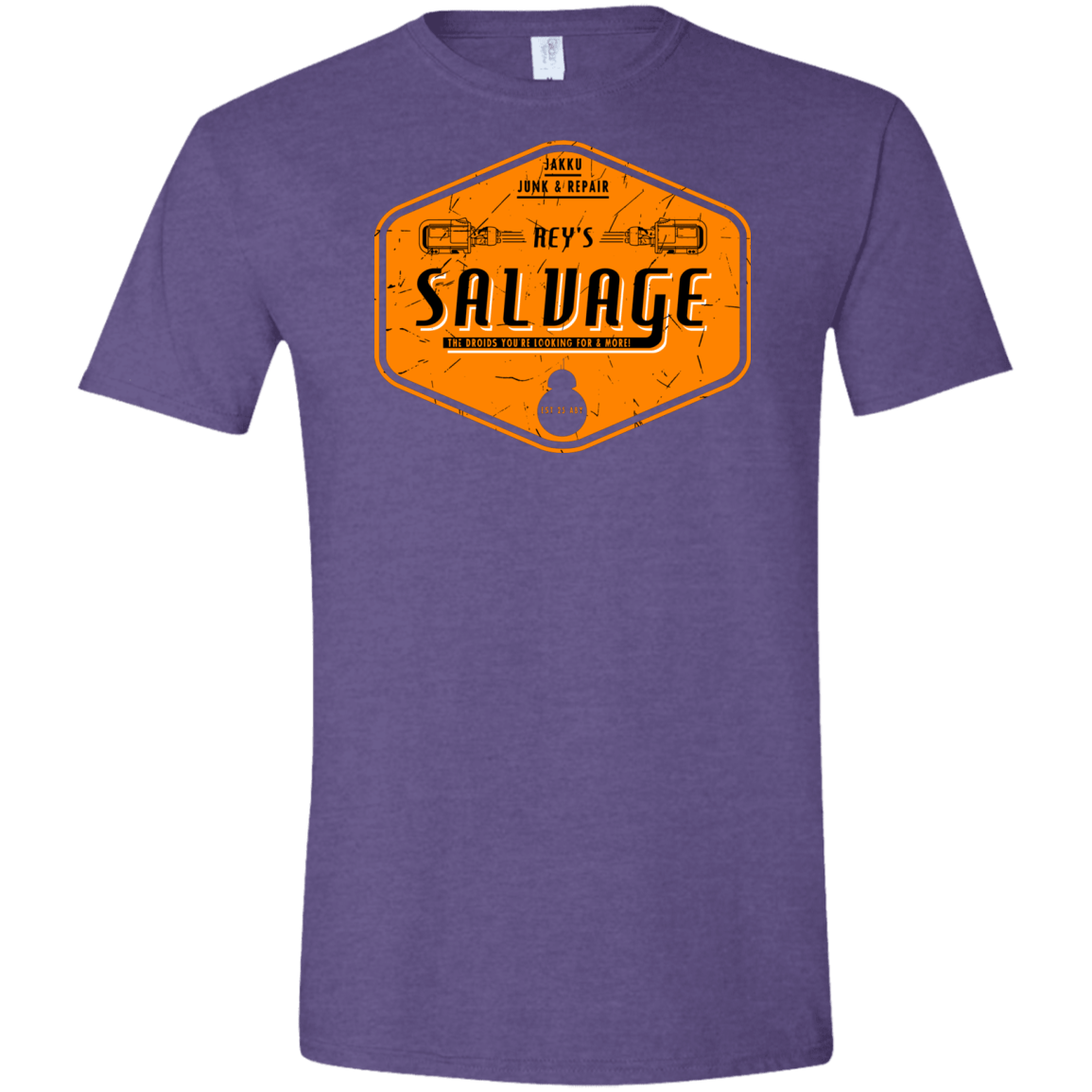 T-Shirts Heather Purple / S Reys Salvage Men's Semi-Fitted Softstyle