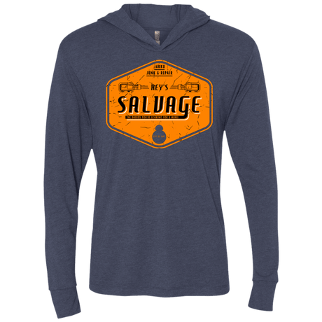 T-Shirts Vintage Navy / X-Small Reys Salvage Triblend Long Sleeve Hoodie Tee
