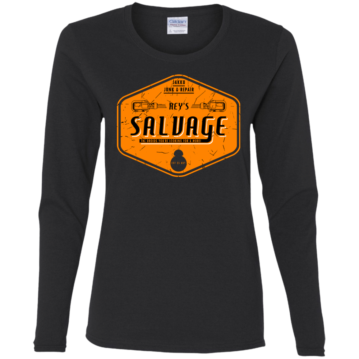 T-Shirts Black / S Reys Salvage Women's Long Sleeve T-Shirt