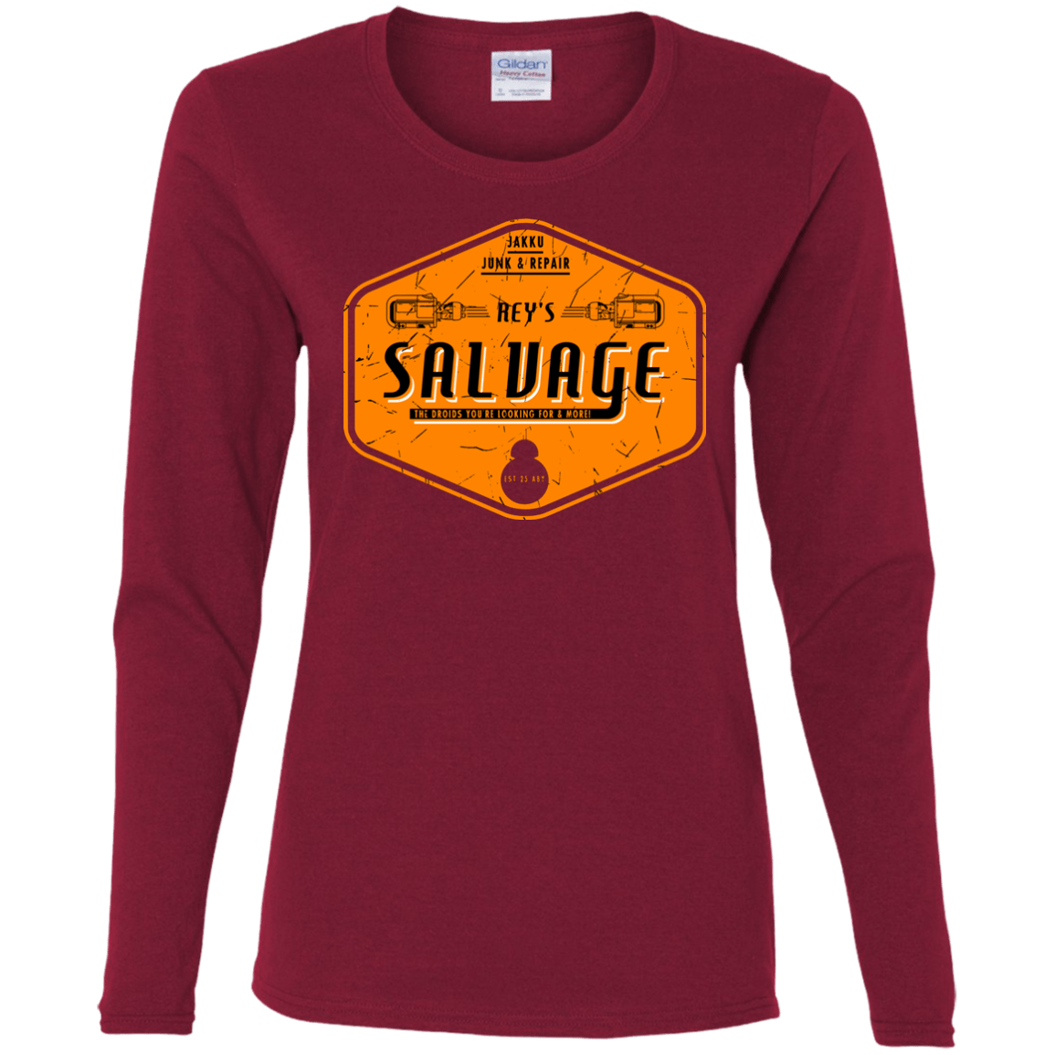 T-Shirts Cardinal / S Reys Salvage Women's Long Sleeve T-Shirt