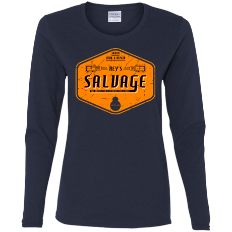 T-Shirts Navy / S Reys Salvage Women's Long Sleeve T-Shirt