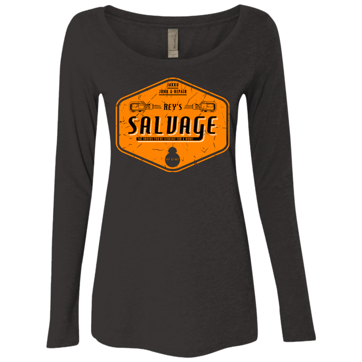 T-Shirts Vintage Black / S Reys Salvage Women's Triblend Long Sleeve Shirt