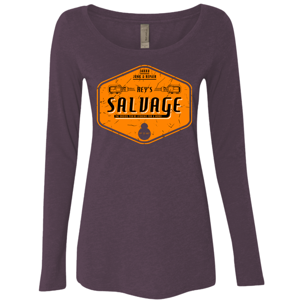 T-Shirts Vintage Purple / S Reys Salvage Women's Triblend Long Sleeve Shirt