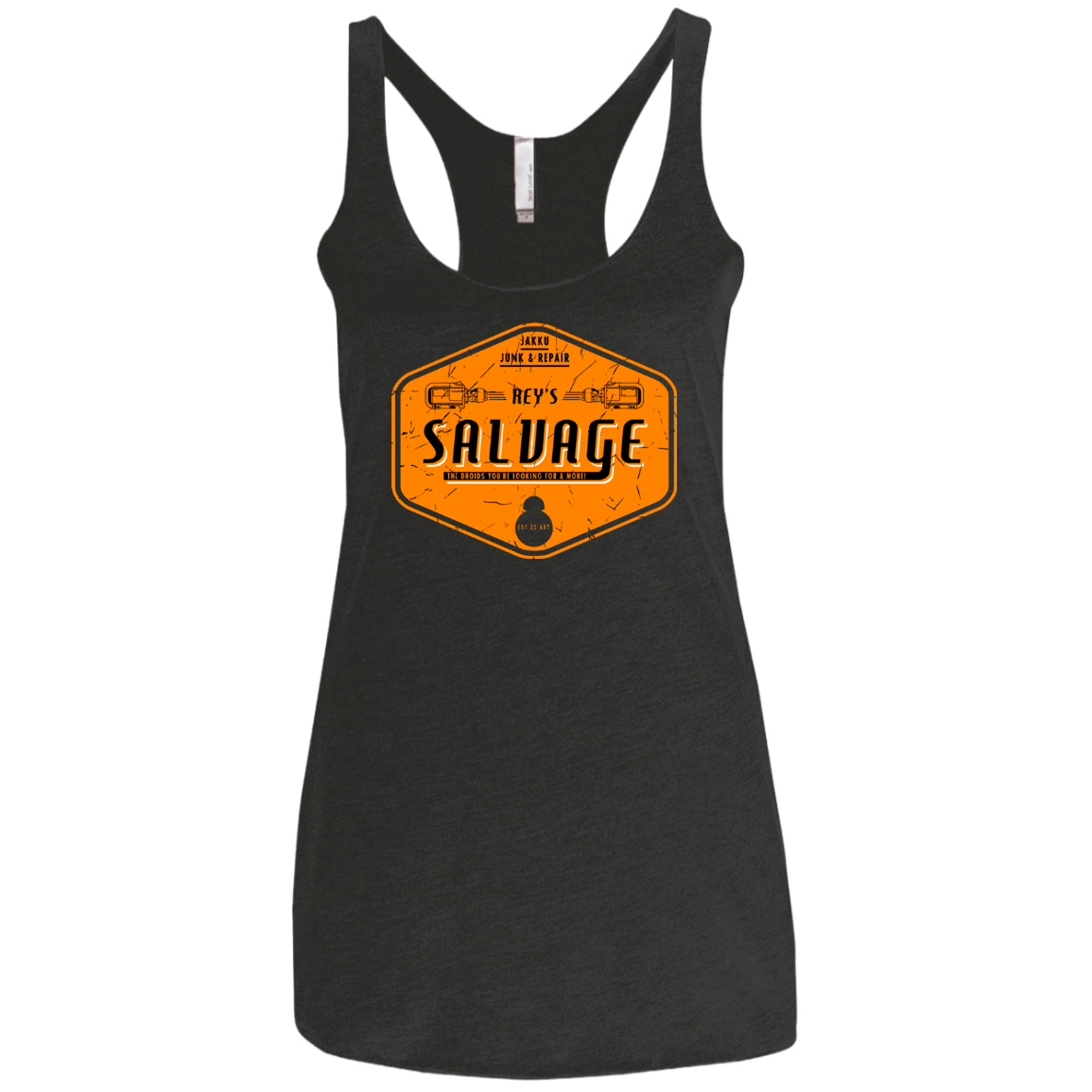 T-Shirts Vintage Black / X-Small Reys Salvage Women's Triblend Racerback Tank