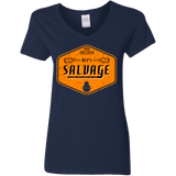 T-Shirts Navy / S Reys Salvage Women's V-Neck T-Shirt