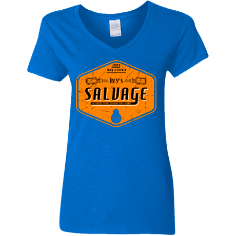 T-Shirts Royal / S Reys Salvage Women's V-Neck T-Shirt