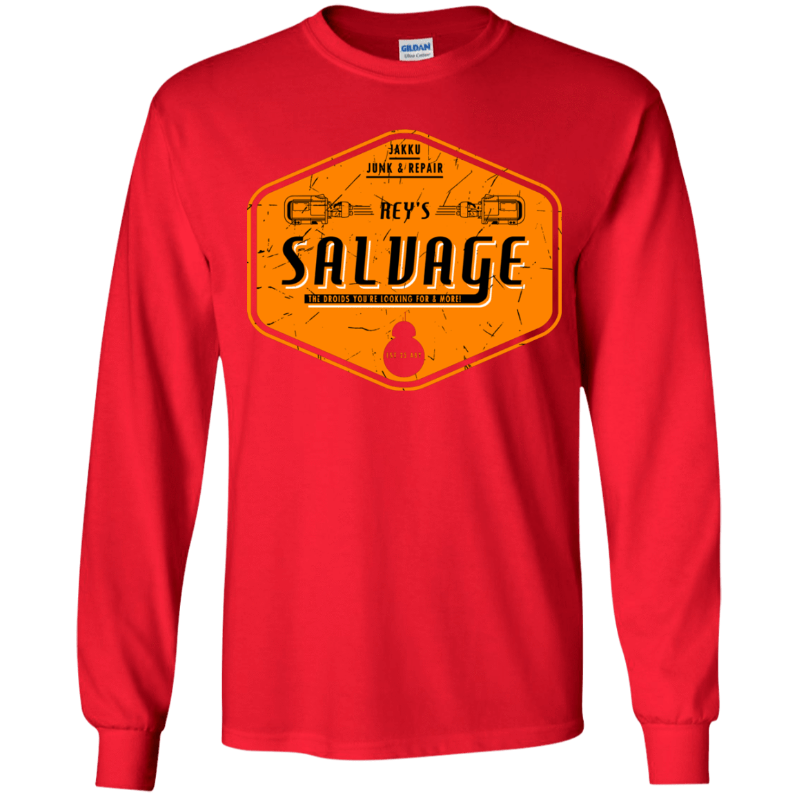 T-Shirts Red / YS Reys Salvage Youth Long Sleeve T-Shirt