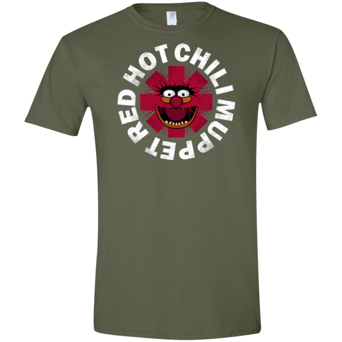 T-Shirts Military Green / S RHCM Men's Semi-Fitted Softstyle