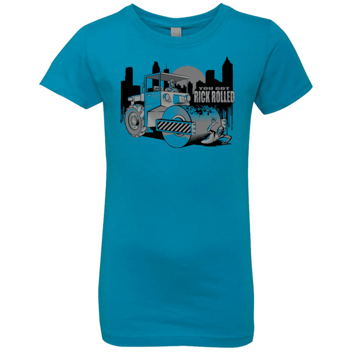 T-Shirts Turquoise / YXS Rick Rolled Girls Premium T-Shirt