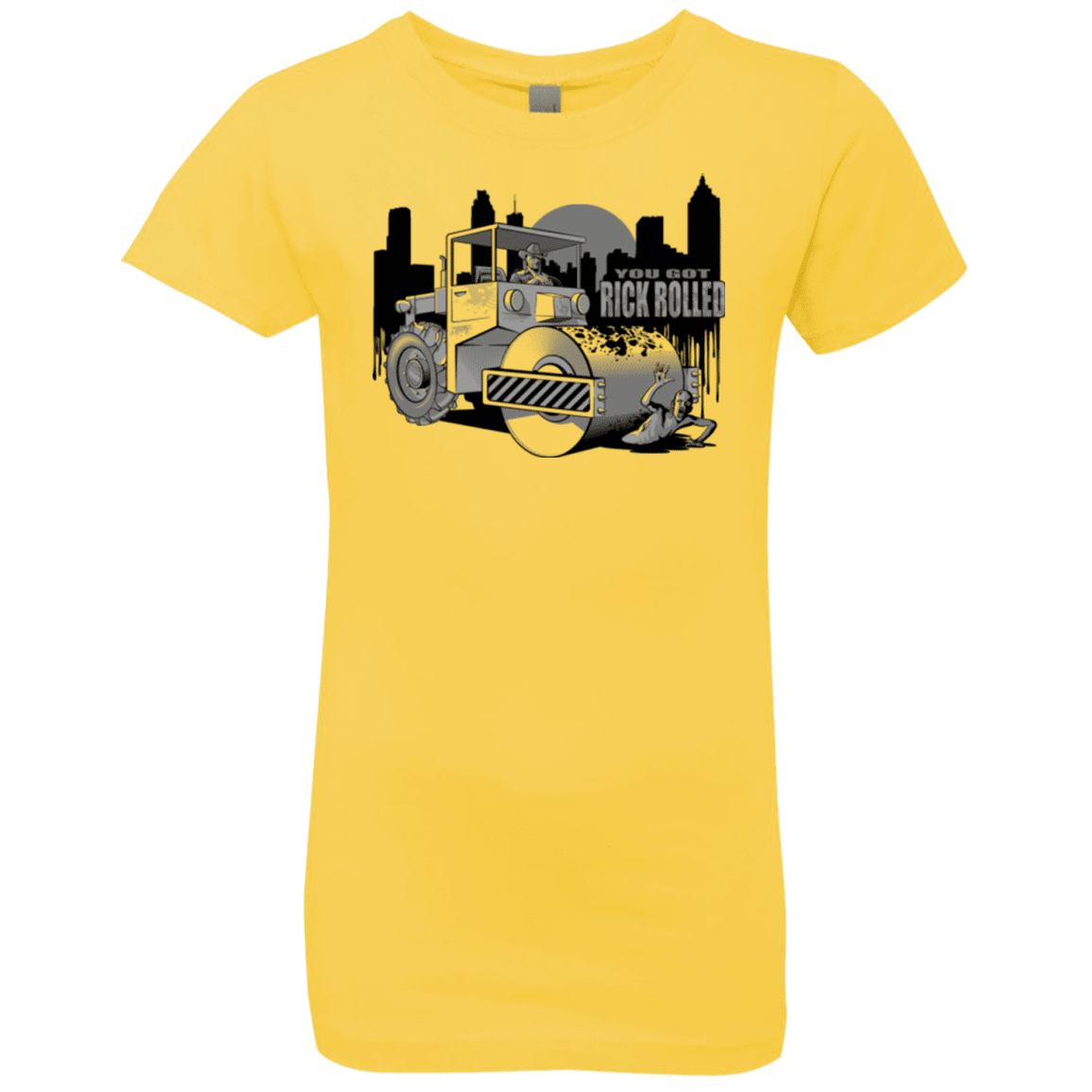 T-Shirts Vibrant Yellow / YXS Rick Rolled Girls Premium T-Shirt