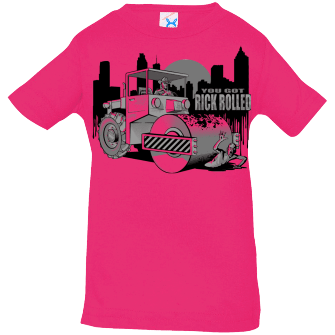 T-Shirts Hot Pink / 6 Months Rick Rolled Infant Premium T-Shirt