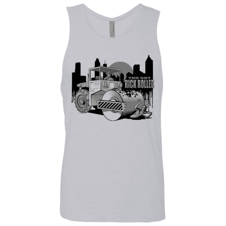 T-Shirts Heather Grey / Small Rick Rolled Men's Premium Tank Top