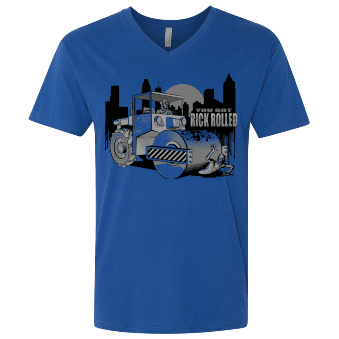 T-Shirts Royal / X-Small Rick Rolled Men's Premium V-Neck
