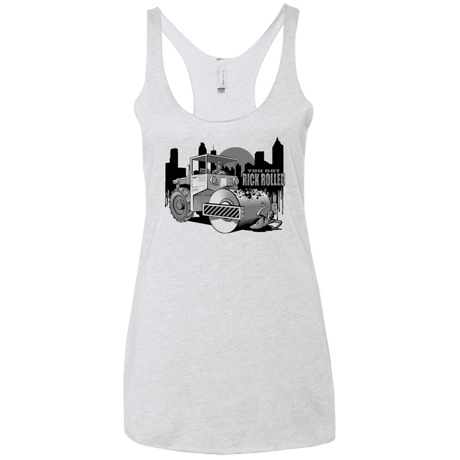 T-Shirts Heather White / X-Small Rick Rolled Women's Triblend Racerback Tank