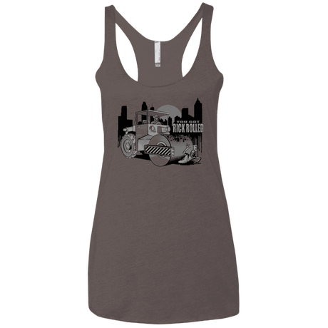 T-Shirts Macchiato / X-Small Rick Rolled Women's Triblend Racerback Tank