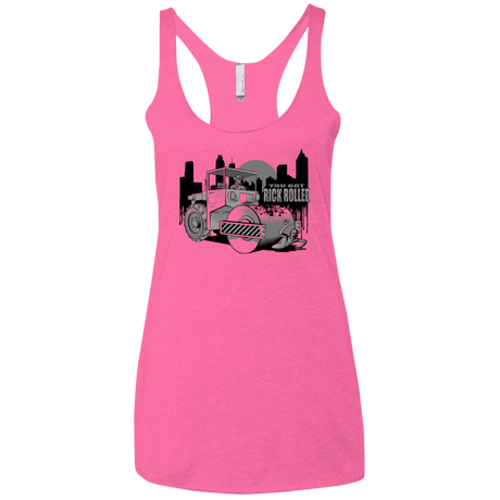 T-Shirts Vintage Pink / X-Small Rick Rolled Women's Triblend Racerback Tank