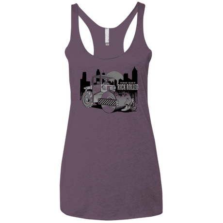 T-Shirts Vintage Purple / X-Small Rick Rolled Women's Triblend Racerback Tank
